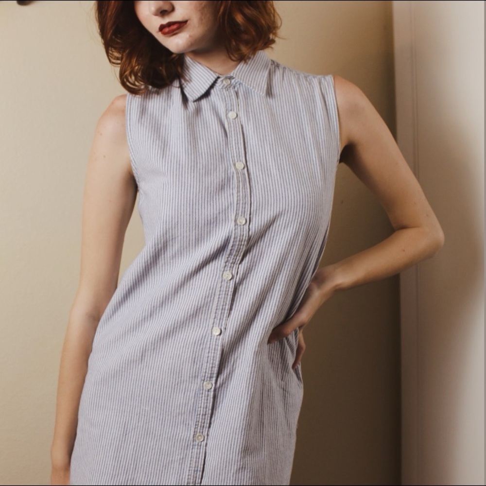 🌻Brandy Melville Striped Button-Down Dress 🌻